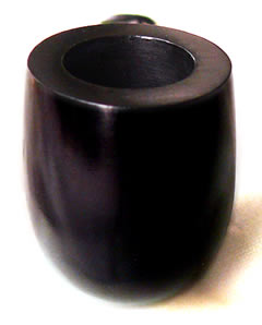 Dunhill Dress Pipe, Black briar Group 2 Billiard, Silver band