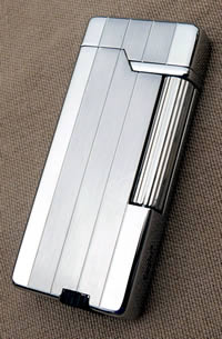 Eurojet Flint Rollagas Lighter - Chrome Lines