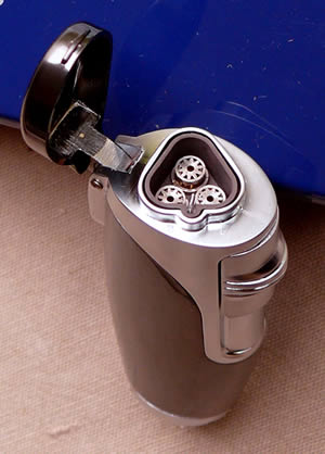Triple Jet Turbo Gas Cigar lighter