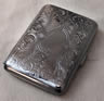 Midnight Chrome/Nickel Fern pattern cigarette case