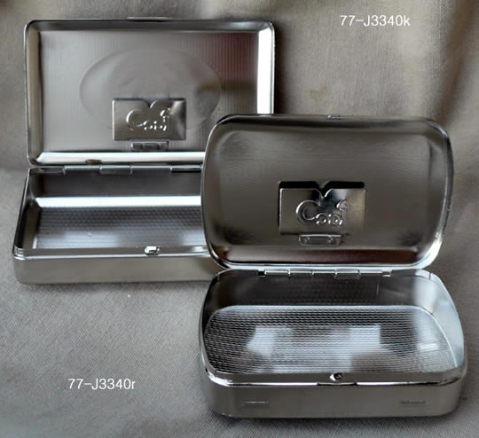 Sturdy nickel tin for RYO tobacco - Holder for papers