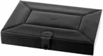 Desk humidor covered with fine black leatherette
