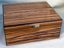 Zebra grain cigar humidor
