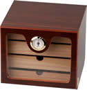 Cigar cabinet cherry color • acrylic door • with 4 drawers • approx. 50 cigars