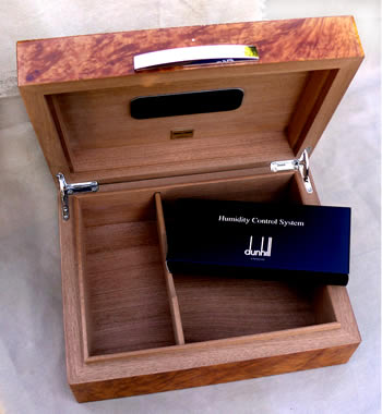 WHITE SPOT Amboyna Humidor for 50 cigars