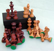Hand-carved Wooden Chess Pieces