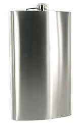 High Polish basic flask in white stock box 64oz (1920ml)