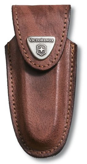 Victorinox Medium Brown Leather Belt Pouch