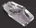 Crystal Cigar Ashtray with two cigar rests