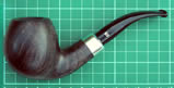 Smooth, light black, satin finish highlighting the grain