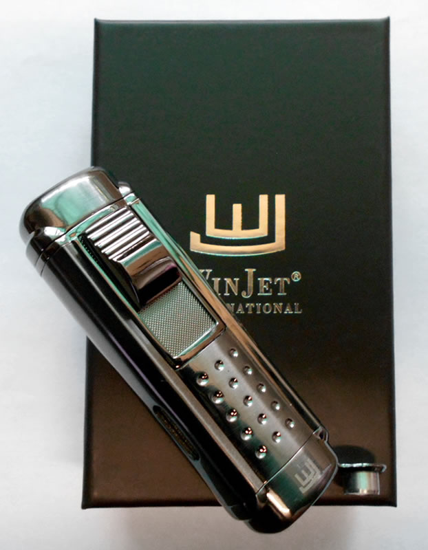 Eurojet Quad-jet Turbo Lighter with Built-in Cigar Punch